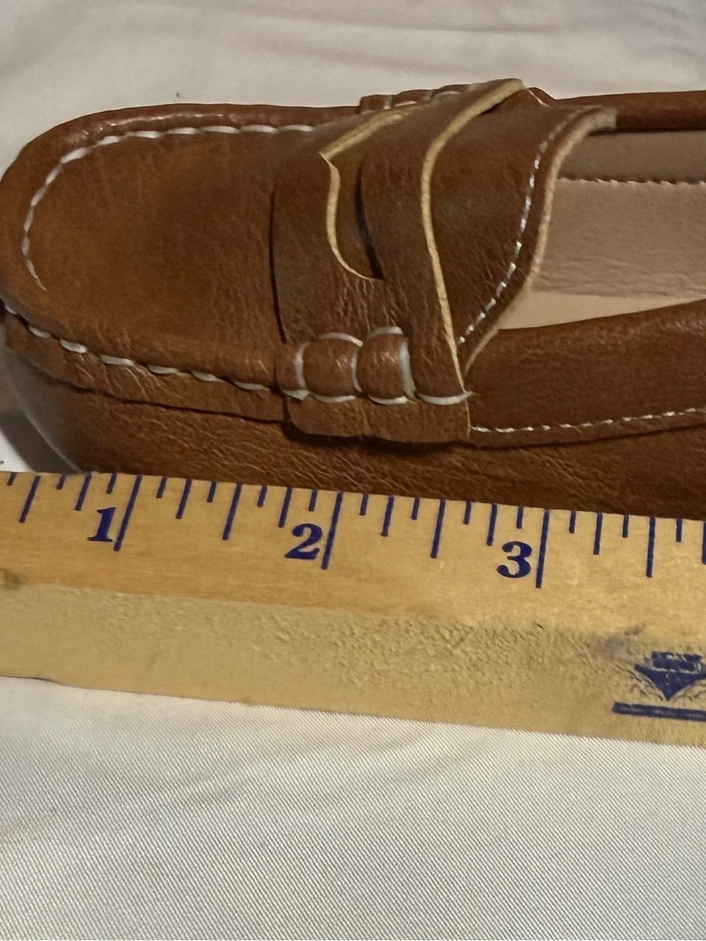 Toddler Classic Tan Leather Moccasin Loafers